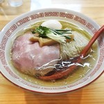 自家製麺 くろ松 - （竹）白醤油 + 味玉