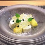 しまなみふれんち Murakami - メロンとヨーグルトムース　涼し気なデザート