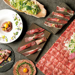 Enjoy luxurious Meat Dishes. The famous Cow tongue shabu and meat Sushi are exquisite!