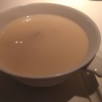 天外天  - 魚の浮き袋入りアーモンドクリームの豚の肺のスープ