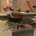 あもん ヨコ - ヨコオリジナル低温すき焼き調理