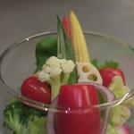 あもん ヨコ - 有機野菜バーニャカウダ　ズームアップ