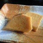 蕎麦の里 びばいろ - 付け合せ（長いもの漬物）