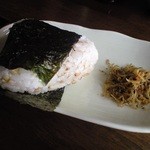 蕎麦の里 びばいろ - そば飯おにぎり（そばの実入り）150円