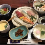 幸華すし - にぎり定食＝１３８０円 税込