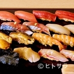 Soba Kappou Kurata - 新鮮な魚介を熟練の技でつくりあげる『お寿司の盛り合わせ』