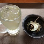 食彩厨房 甚兵衛 - ハイボールとさざえ