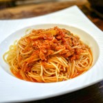 川島しょう店 - ☆ズワイガニむき身とグリーンアスパラのパスタ 1500円