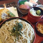 wafuuresutorammarumatsu - 2019.06すし天ざるランチ698円（税別）