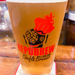 リパブリュー - この日リリースの「本生」(写真では味が伝わらないのが残念)