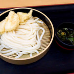 のぶ屋 - とり天ざる（ざるうどん+とり天）