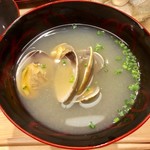 日本橋蛎殻町 すぎた - 2019.6.  浅蜊のお味噌汁