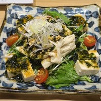 魚菜由良 鼎 - 生湯葉と豆腐のサラダ780円
