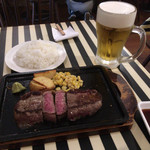 熟成牛ステーキバル　Gotties BEEF - イチボステーキ