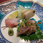 赤坂 渡なべ - 鮑　鯵　アマダイ