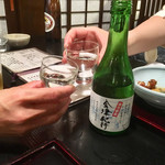 渋川問屋 - お二人は日本酒で乾杯(^^)