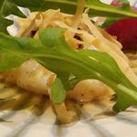 FRENCH JAPONEZE Maruyama - 白身魚のクレピネット包み香草と椎茸風味