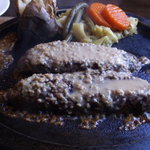 ウッドストック - ジャンボハンバーグ　ランチセット　1,370円