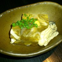 かなわ - お通し、牡蠣のにこごり
