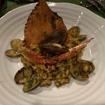 フォンダ サン ジョルディ - 渡り蟹と魚介パエリア