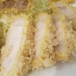 とんかつ成蔵 - 断面　TOKYO-Xのリブロースかつ200㌘　5,580円