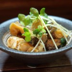 いかやき やまげん - つぶ貝わさび漬け