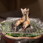 嵯峨沢館 - 若鮎燻し焼
