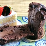 パティスリーもりん - ショコランタン＠悪魔の塔を一刀両断。中にもみっちりチョコガナッシュ！