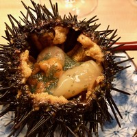 羽田市場 ギンザセブン - 雲丹と甘海老、帆立の味噌漬け