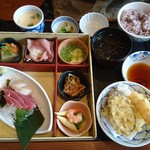 藍屋 - お昼の彩り弁当（1490円＋税）