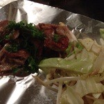 千鶴 - 地鶏のハラミ600円、うまいわさー