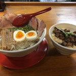 うちのラーメン 我豚 - 我豚スペシャルと我丼(¥1,250)