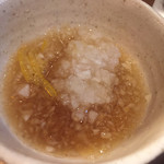 焼鳥 酉たけ - 突き出し2 鬼おろしです　柚子が効いています