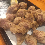 焼鳥 酉たけ - 季節のメニュー3 砂肝のスパイシー揚げ　これ持って帰りたいよ　定番メニュー化熱望します！