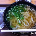 讃岐うどん 上原屋本店 - 2012.1.12(木)14時 釜揚げ湯抜きで、かけ大320円！(◎_◎;)美味しすぎ！