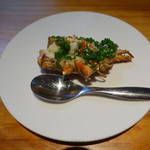 明道町中国菜 一星 - オマール：頭の部分のにんにく蒸し