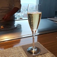 鉄板焼 神戸 ホテルモントレ グラスミア大阪 - シャンパン