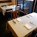 アレグロ コン ブリオ - ４人掛けのテーブルは３つ。