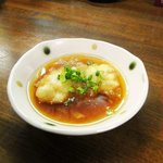 Koburi - 鮮度の高い魚介を使った料理も豊富にあります（写真は白子の揚げだし）