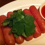 ハンサム食堂 - パクチーソーセージ
