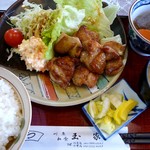 玉家 - チキンステーキ定食(2012/01/12撮影)