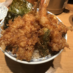 日本橋 天丼 金子半之助 - 竹天丼 味噌汁付きで1,100円