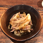 鳥茂 - がつの醤油和え