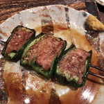 鳥茂 - ピーマン肉詰め