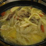 うどん 丸香 - 猪肉打ち込みうどん