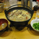 うどん 丸香 - 猪肉打ち込みうどん（セット）