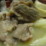 うどん 丸香 - 猪肉打ち込みうどん（アップ）