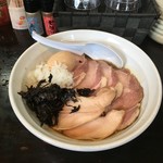 濃麺 海月 - 煮干濃麺ＨＶ850円＋味玉ﾁｬｰｼｭｰ280円＝1130円