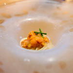 長谷川 稔 - 余市の紫雲丹、バフン雲丹のパスタ