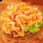 ミミガーとレタスのシークワーサーポン酢和え